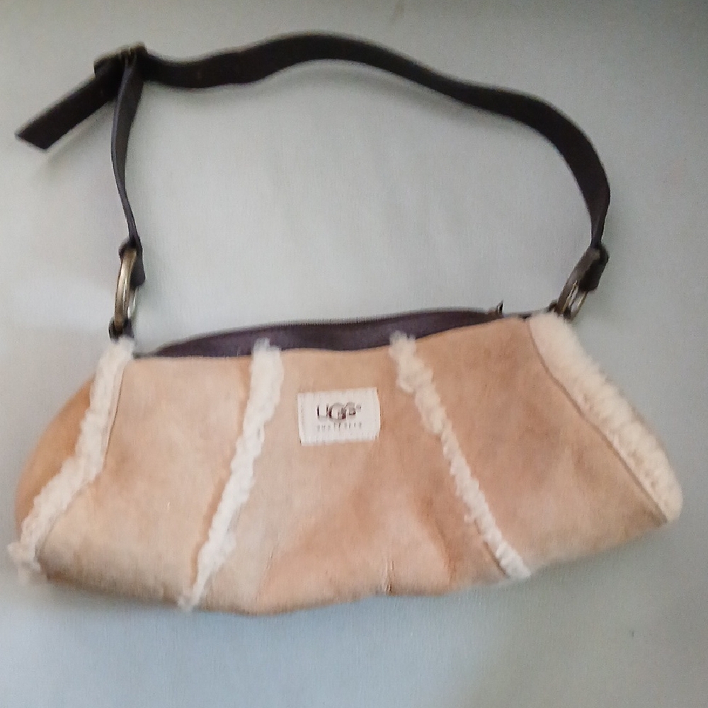 UGG Women's Tan and Cream Shoulder Bag